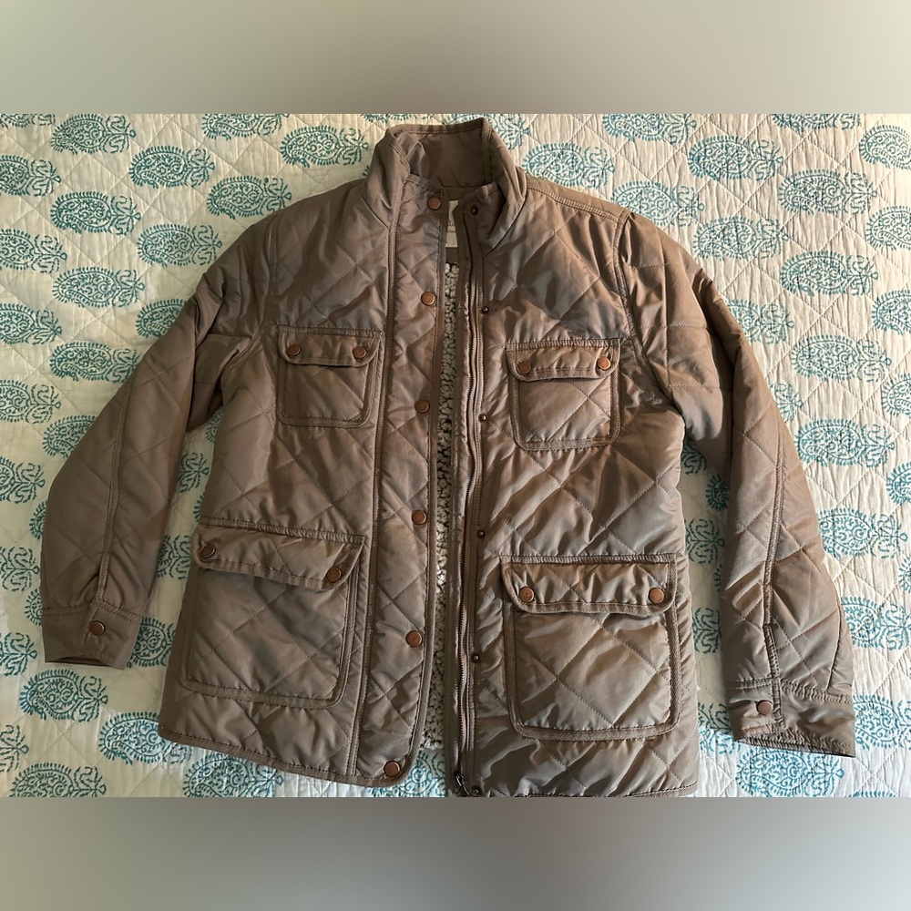 Altard State Women’s Quilted Tan Jacket with Button Details